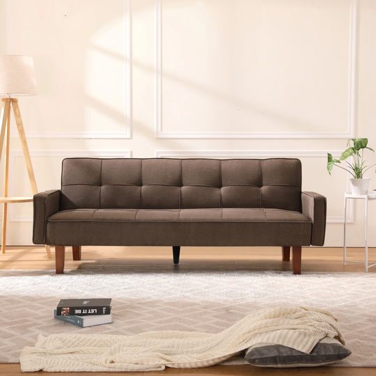 fine linen material Eucalyptus wood frame and white poplar legs Living room sofa bed sectionals for SMALL SPACE