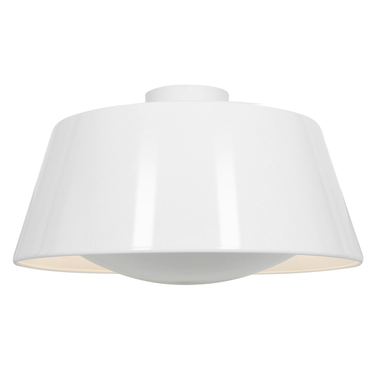 SoHo 3-light Glossy White Flush Mount