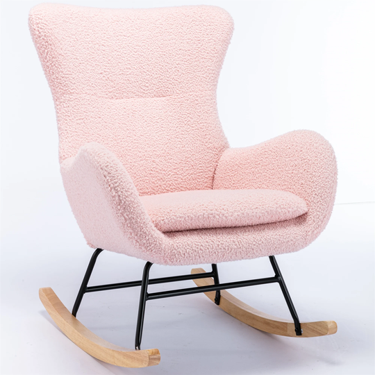 Teddy Fabric Rocking Chair Accent Chair