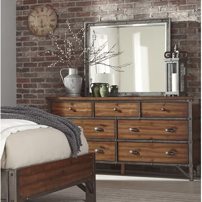 Haverhill 7 Drawer Dresser with Mirror