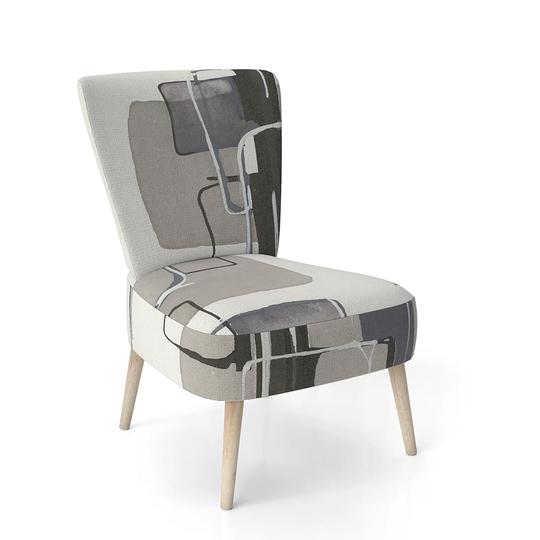 Designart 'Glam Dancing Shape IV' Upholstered Modern Accent Chair