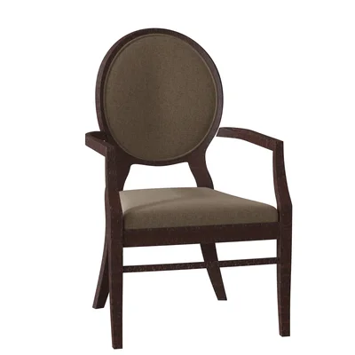 Oakridge Upholstered King Louis Back Arm Chair