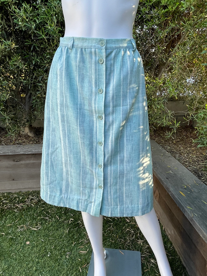 Vintage Southern Lady Striped Pencil Skirt