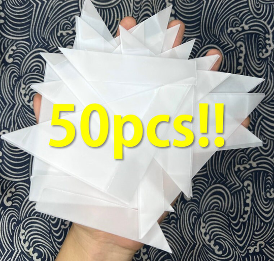 50Pcs10.5cm10.5cmButterfly Triangle Bags | Butterfly in The Picture Just For Display Tracing Paper, Insect Collection, Father's Day