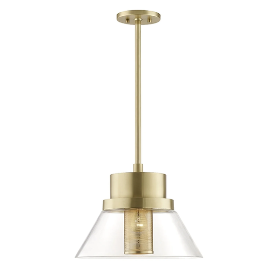 Hudson Valley Paoli 1-light Aged Brass Large Pendant
