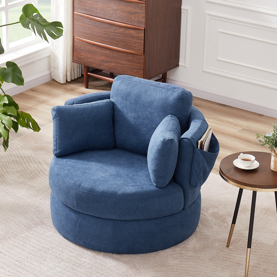 Accent Barrel Modern Sofa Lounge Club Round Chair