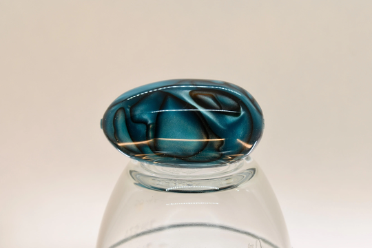 Diamond Painting Pen, Teal, Black, Abalone, Swirl, Egg Shaped Mini, Acrylic
