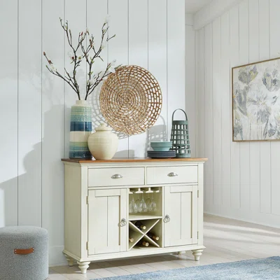 Shorebilly 17" Wide 2 Drawer Birch Sideboard