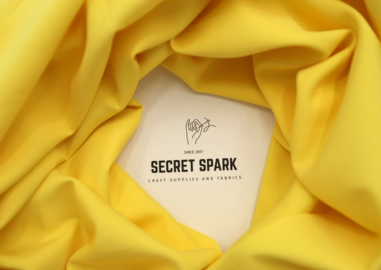 Limited Color New Yellow Color Crepe Stretch Fabric By The Yard, Light/Corn Elastic Material For Dress, Skirt Diy