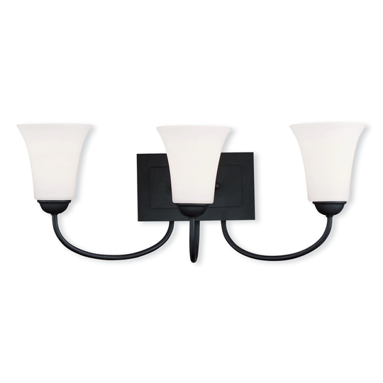 Livex Lighting Ridgedale 3 Light Black Bath Vanity