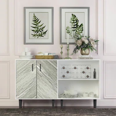 Entryway Floor Cabinet Sideboard Storage Cabinet
