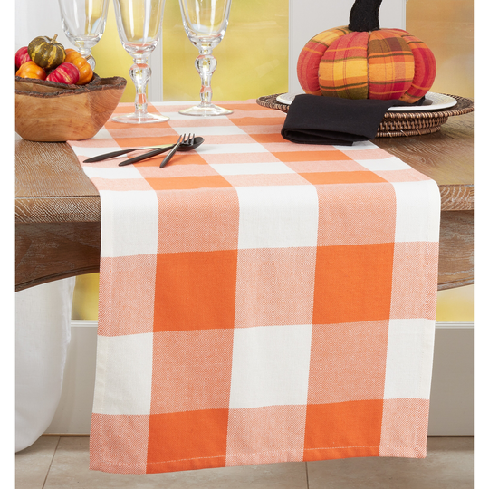 Table Runner With Buffalo Plaid Design