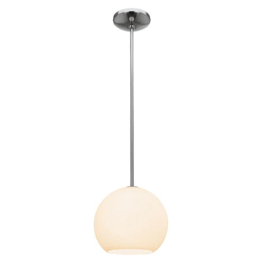 Nitrogen 1-light Brushed Steel Small Ball Pendant - Brushed Steel