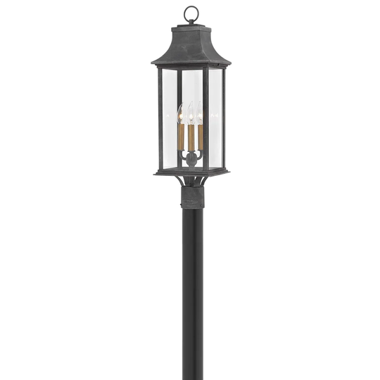 Hinkley Lighting Adair 3 Light 27.75" Tall Heritage Post Light with