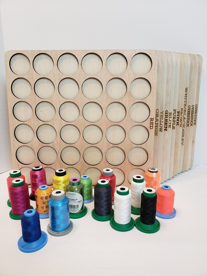 New Thread Drawer Inserts - Sort By Color