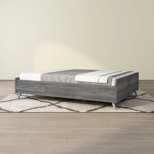 DH BASIC Contemporary Distressed Gray 3-drawer Storage Bed by Denhour