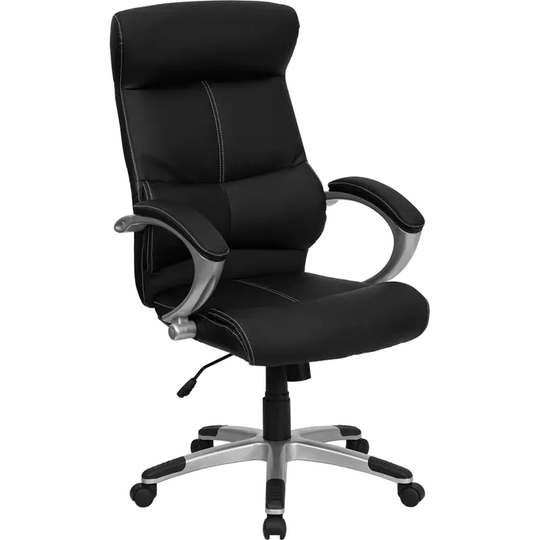 Offex Black Leather Executive High Back Office Chair