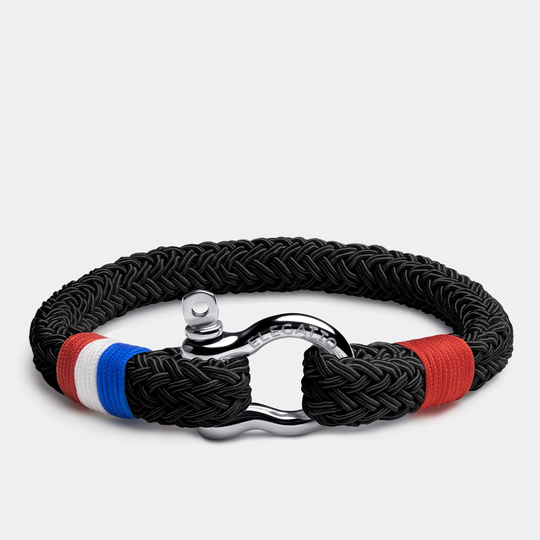 Black Nautical Rope Bracelet, Bracelet Men, Surfer Cord Jewelry For Boater Gifts, Gifts