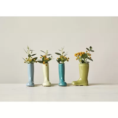 Kohen Small Stoneware Boot Table Vase