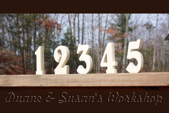 5" Diy Wedding Table Numbers -10 Tables - Unfinished Wooden, Reception, Unpainted