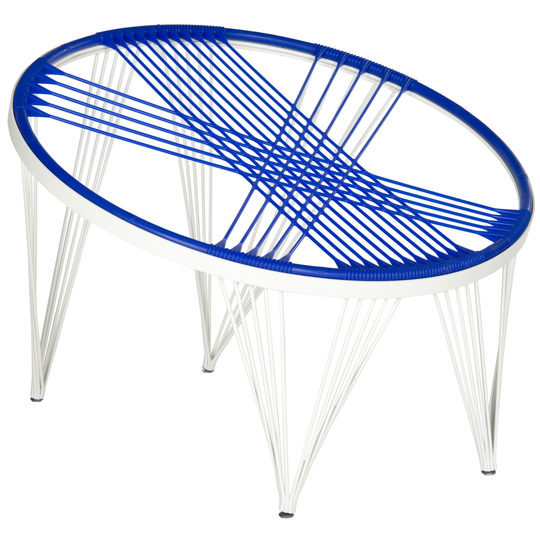 SAFAVIEH Launchpad Blue Chair - 36"x36"x28"