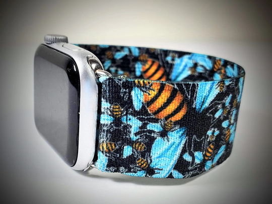Bee Watch Band For Apple - Strap With Bees -38mm 40mm 41mm 42mm 44mm 45mm; All Series | Models 1 8 & Se