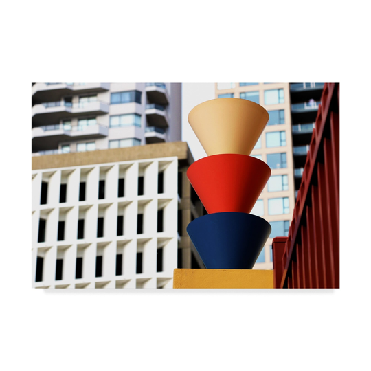 Incredi 'Colorful Architecture Buildings' Canvas Art - Multi-color