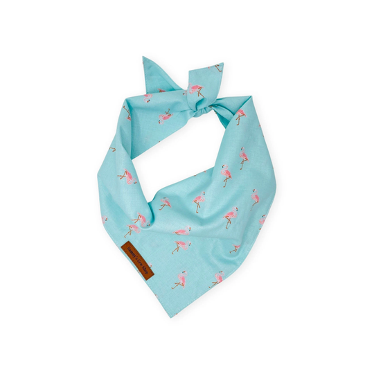 Flamingo Dog Bandana, Personalized Summer Pet Beach Gifts For Dogs