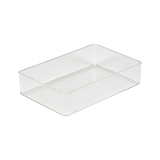 Simplify Small Rectangular Drawer Organizer in Clear - 9" x 6" x 2"