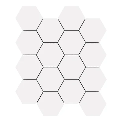 Binaco Dolomite Marble Honeycomb Mosaic Wall & Floor Tile