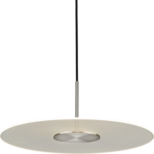 Spoke LED Collection 1-Light Brushed Nickel LED Modern Hanging Pendant Light - 3.540" x 20.870" x 26.770"