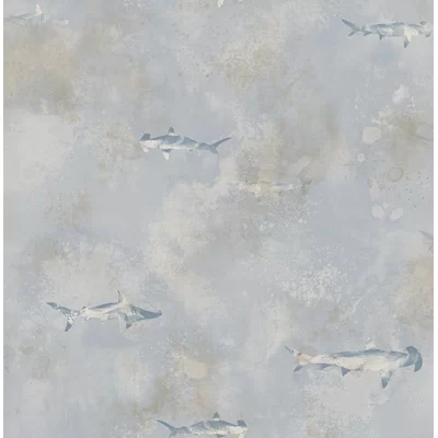 Sproul Sharks 32.81' L x 20.5" W Wallpaper Roll