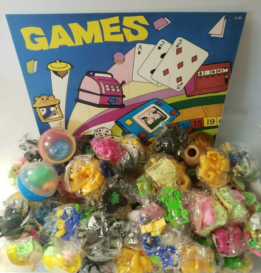 Vintage Cartoon Pencil Topper Charms Toys Vending Gumball Machine Lot Of 6 | 279