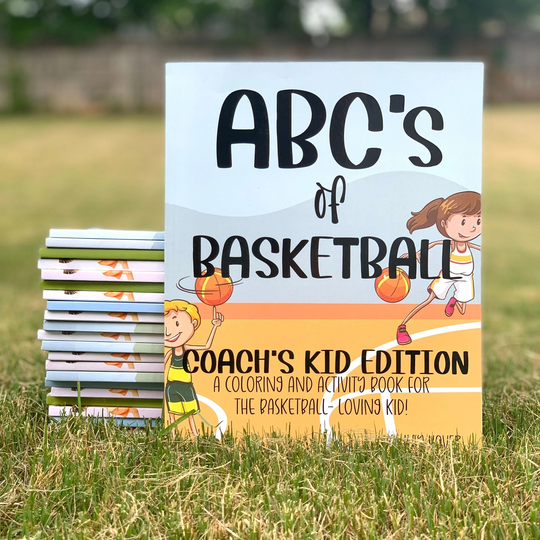 Coach's Kid Coloring Book, Baby Shower Gift For Basketball Coach, Coaches' Daughter & Son, Toddler Activity Workbook Abc Learning