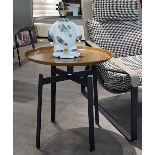 Coffee Table Round Metal End Table Side Table Small Table Bronze