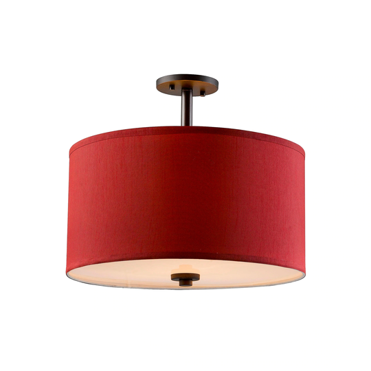 Woodbridge Lighting Drum LED 3-light Semi-flush Mount