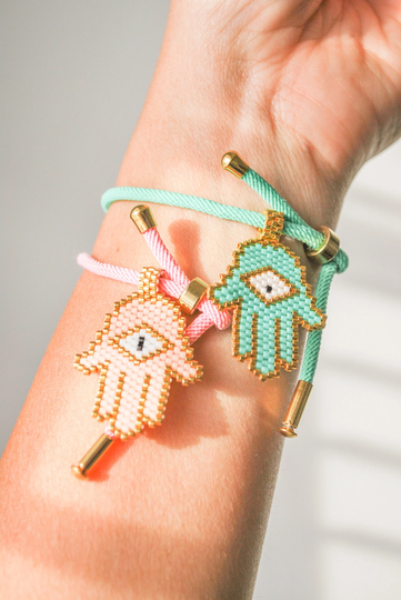 Hamsa Bracelet, String Bracelet, Evil Eye Bracelet, Protection Bracelet, Hamsa Jewelry, Good Luck Bracelet, Boho Hamsabracelet, Miyuki Bracelet