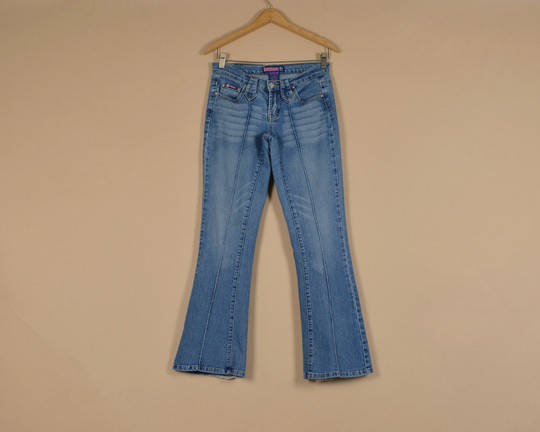 Bubblegum Y2K Flare Low Rise Denim Jeans