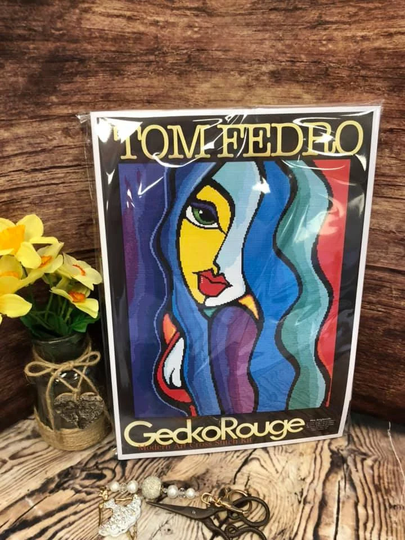 Mrs Brightside By Thomas Fedro, Modern Cross Stitch Art Kit, 28 Count