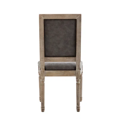Brown Leather Dining Chairs Mid Century Kitchen Chairs Set Of 2 Upholstered Parsons Chairs Accent Side Chair For Living Room Dining Room Bedroom