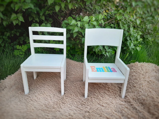 Child Wood Chair Kids Furniture Height Adjustable Wooden in 3 Positions From 1-7 Years Motessori & Waldorf Gift For Kids