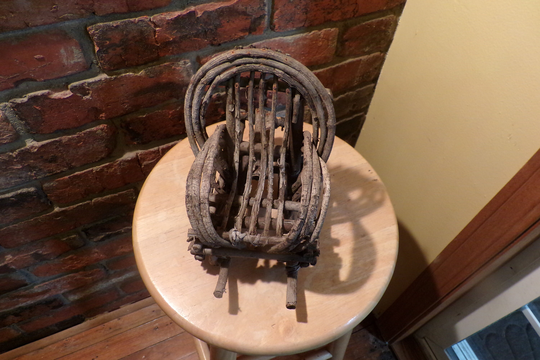 Vintage Twig Rocking Chair For Dolls Or Bears, Natural Wood Rocking Chair, Primitive Doll Morethebuckles, Boho, Whimsical Chair