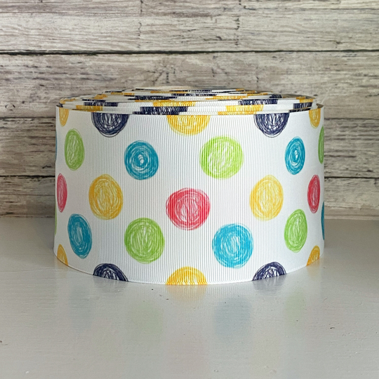 3" Pencil Sketch Polka Dots