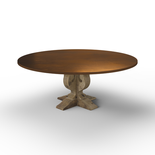 Fairfield Round Bronze Top Dining Table