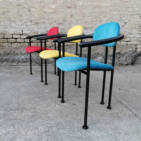 1 Of 3 Vintage Dining Chair Made in Germany 70's, Retro Chairs, Mid Century Chair, Space Age