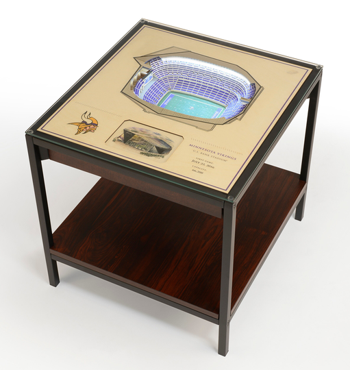 Minnesota Vikings Led Lighted End Table