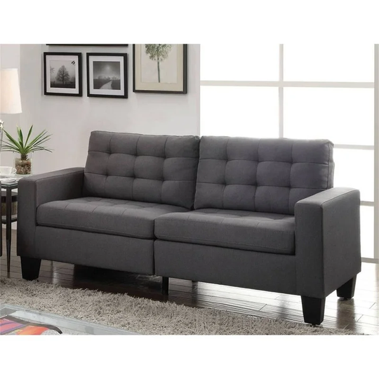 2 Seater Sofa in Gray Linen
