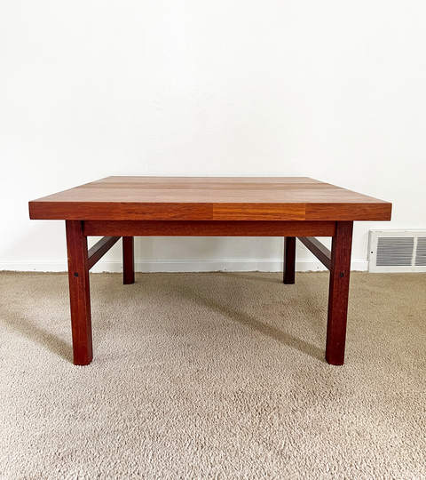 Vintage Danish Modern Teak Coffee Table Mid Century