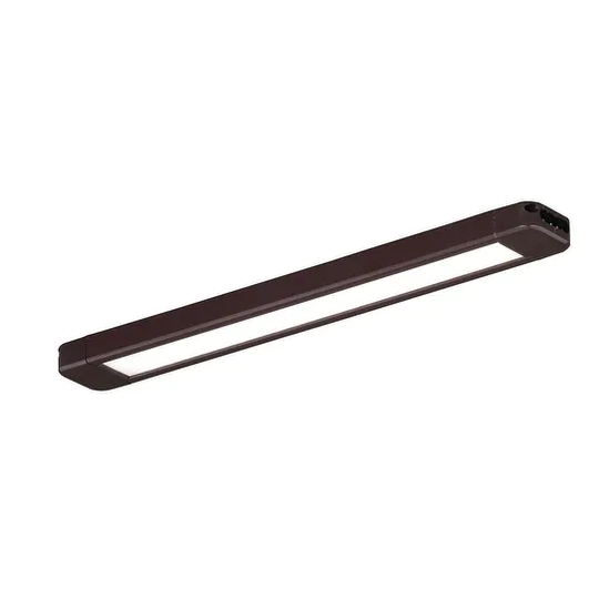 Instalux 8-in Linkable LED Bronze Motion Under Cabinet Strip Light - 8-in W x 0.38-in H x 1-in D