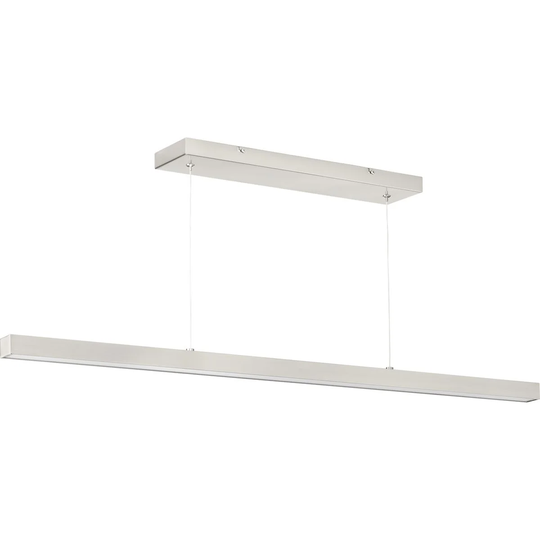 Planck LED Collection Brushed Nickel One-Light LED Pendant - 18.000" x 54.000" x 8.500"